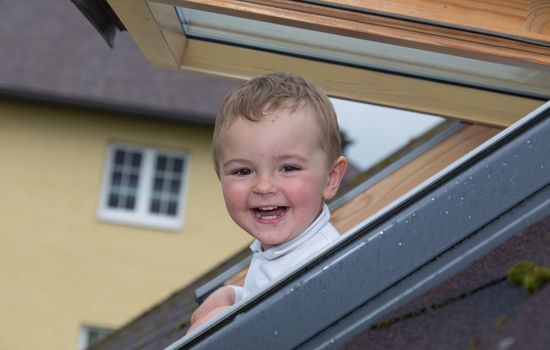 pretty little baby boy шт window