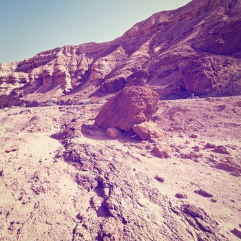 Sandy Hills of the Negev Desert in Israel, Instagram Effect