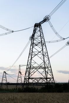 towers for power transmission lines high voltage