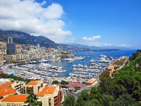 Harbor in Monte Carlo, Monaco                            