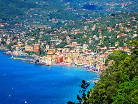 Town on Mediterranean Coast , Italy