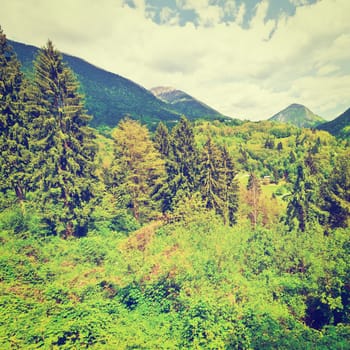 The Small Village High Up in the Italian Alps, Instagram Effect