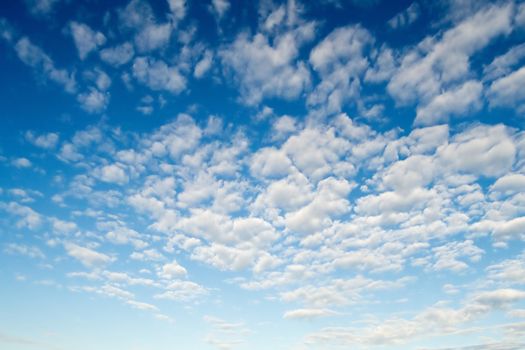 Clouds over lanscape at sunset