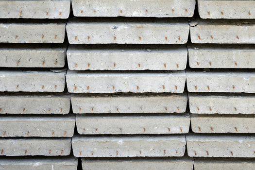 closeup arrange of cement sheet in stock warehouse