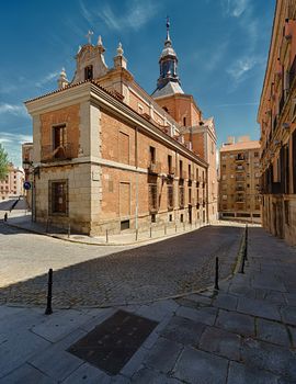 The old church of Santa Maria Sacramento in the historic center of the city