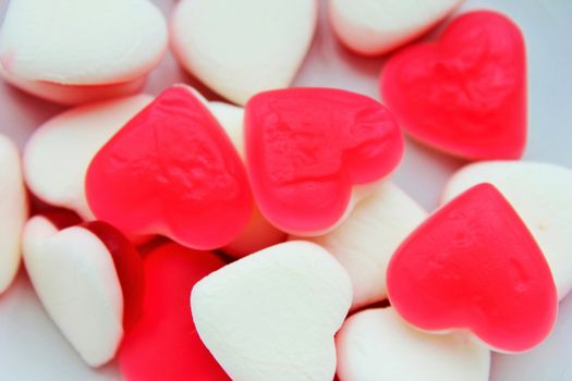 jelly love heart sweet candy