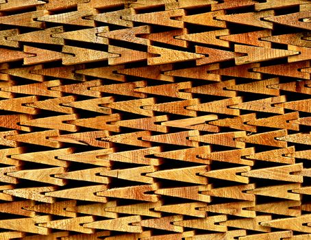 abstract background or texture wooden shingles stacked on each other