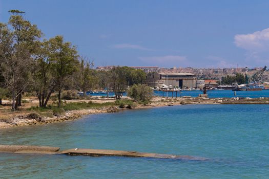 Coast and sea at south est sicily