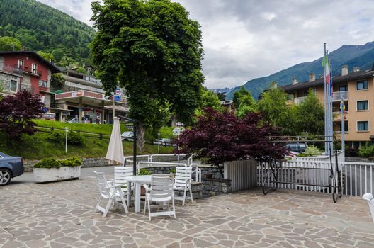 Ponte di Legno- Italy. Streets and homes