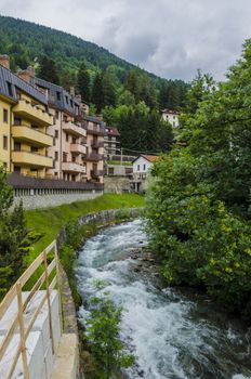 Ponte di Legno- Italy. Streets and homes