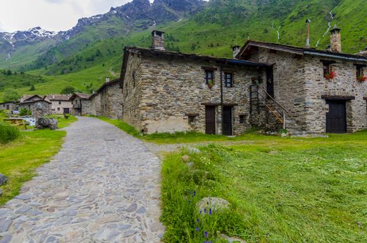 Stone shepherd's house in a peasant villag