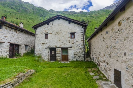 Stone shepherd's house in a peasant villag