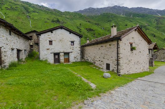 Stone shepherd's house in a peasant villag