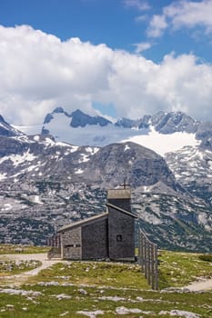 Chapel at the Dachstein on the path to the "Five Fingers" viewing platform