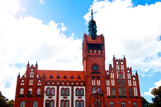 Town hall Slupsk, Poland. Town of first gay president in Poland history.