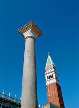 St.Marks Square with Campanile in Venice
