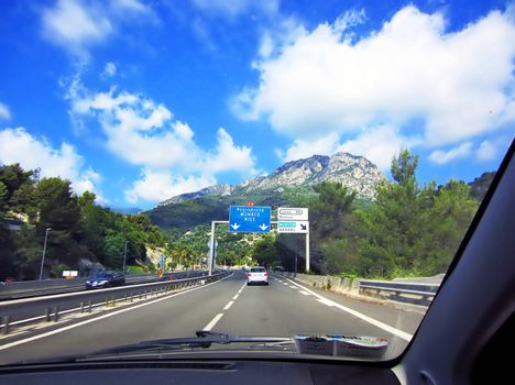      Road to Monte Carlo in Monaco                          