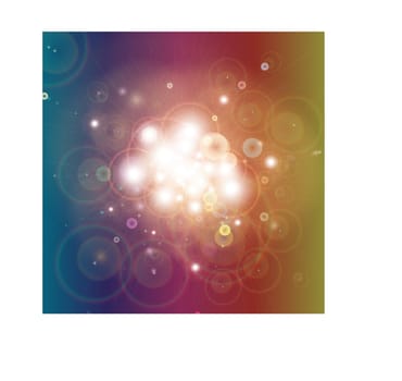 Colorful Bokeh light illustration Background 
