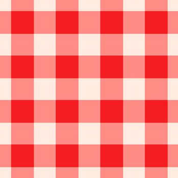 Red and white checkered gingham pattern seamlessly tileable