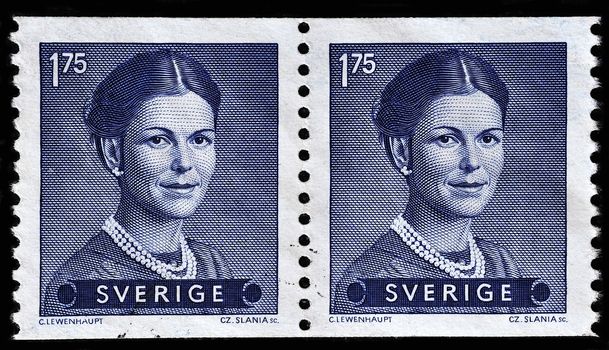 SWEDEN - CIRCA 1983: stamp printed by Sweden, shows Queen Silvia, circa 1983