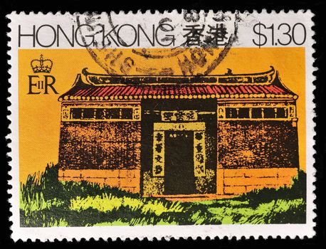 CHINA - CIRCA 1981: A stamp printed in China shows Chinese Tibet Museum architecture , circa 1981