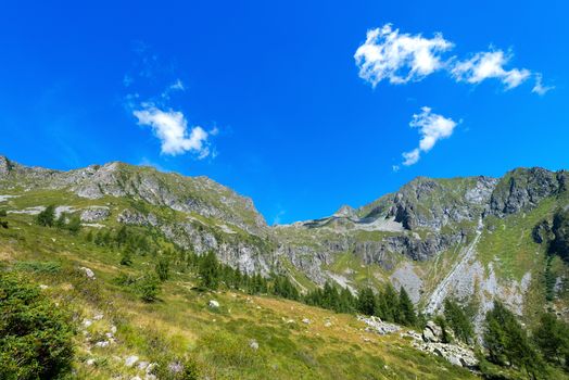 Peaks in the National Park of Adamello Brenta. Trentino Alto Adige, Italy