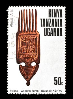 KENYA - CIRCA 1975: stamp printed in Kenya, shows African art, circa 1975.