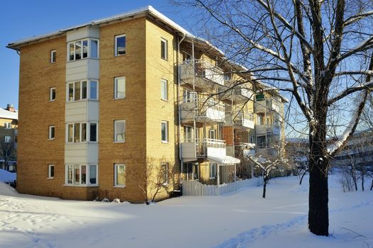 Swedish housing in Stockholm.