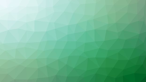 Green abstract geometric rumpled triangular low poly style illustration graphic background.