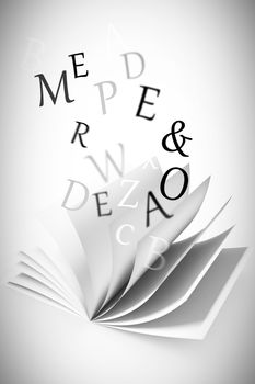 letters against white background with vignette