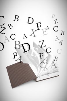 letters against white background with vignette