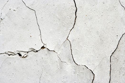 Detail of the cracked plaster - grunge texture