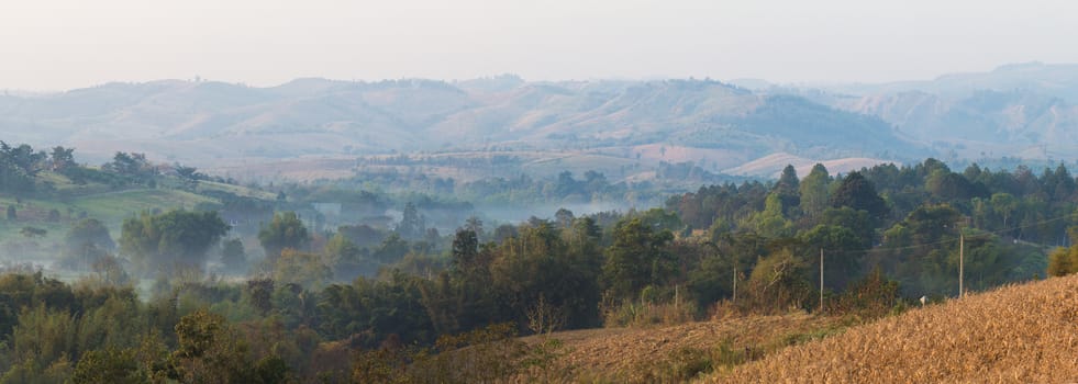 panorama of the mountains