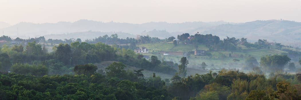 panorama of the mountains