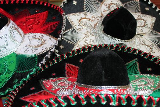 sequin and decorative ornate mexican hat ready for a fiesta