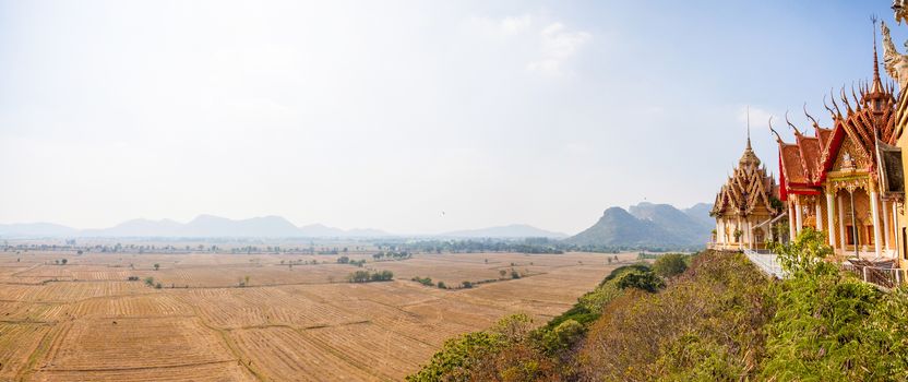 Panorama at Wat Tham Sua, Kanchanburi, Thailand