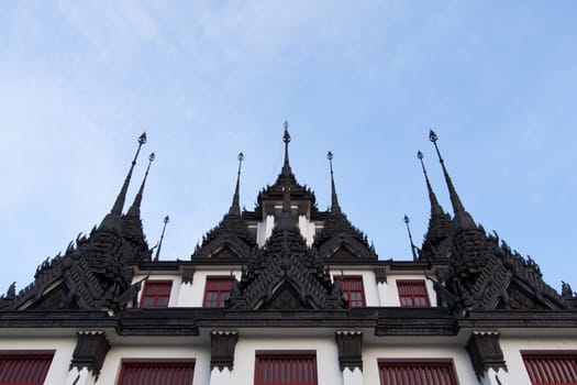 roof temple ,Wat Ratchanatdaram Worawihan, Bangkok, Thailand