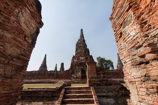 Temple Wat Chaiwatthanaram at Ayutthaya Thailand