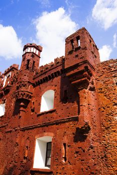   Part of ruins of the Brest fortress. Holmsky gate, injured wars