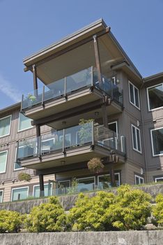 Waterfront modern residential condominiums Vancouver WA.