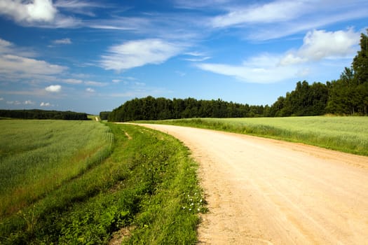  rural road in the summer time year