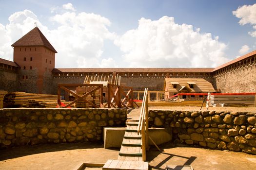an ancient fortress located in goode Lida, Belarus