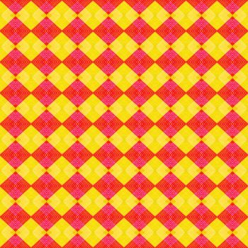 Seamless red color cloth pattern