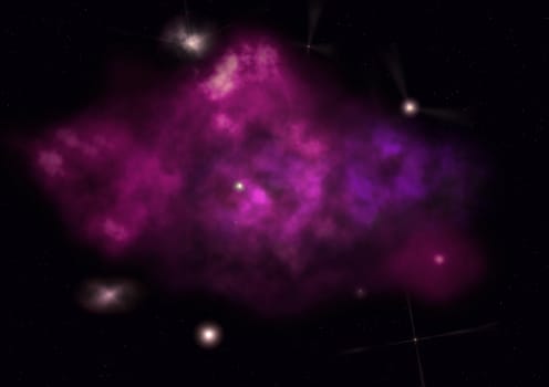 Small part of an infinite star field of space in the Universe. "Elements of this image furnished by NASA".