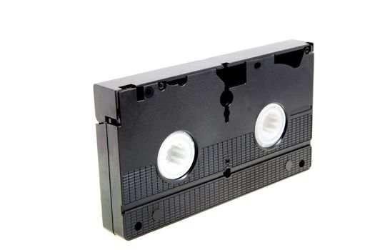 old black video tape for viewing video. isolated
