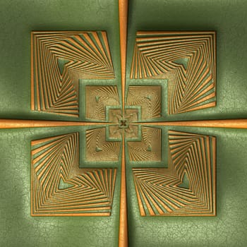 Luxury background tile with embossed pattern on leather