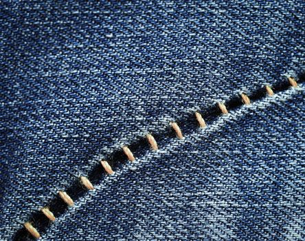 abstract background or texture blue jeans seam