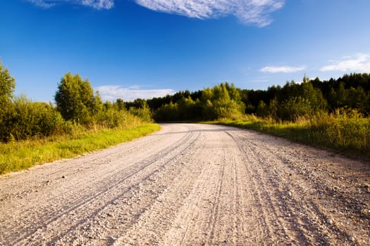  rural road in the summer time year