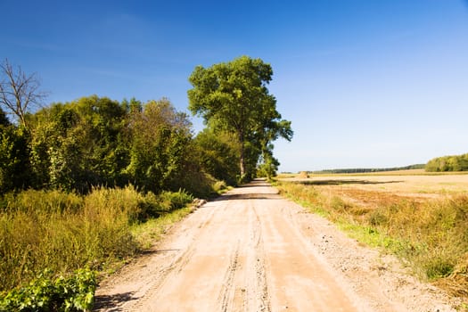 rural road in the summer time year