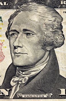 paper us dollars, photographed in close-up